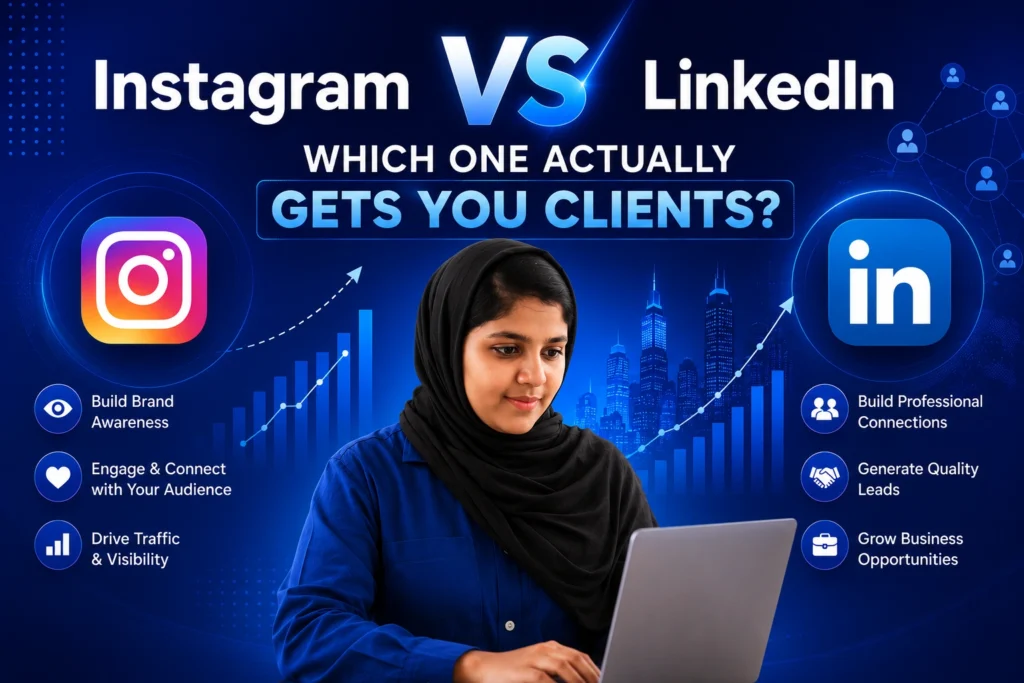 Instagram v/s Linkedin for getting client